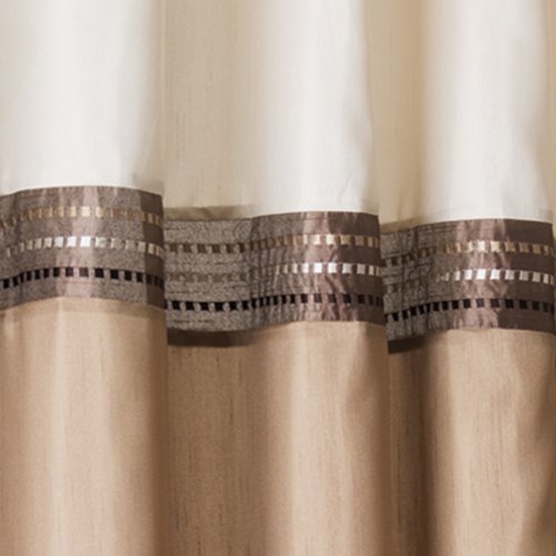 Lush Decor Terra Shower Curtain, Beige/Ivory: Home & Kitchen