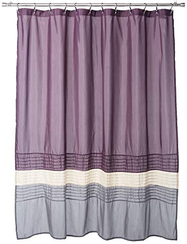 Lush Decor Mia Shower Curtain, 72 by 72-Inch, Purple/Gray: Home & Kitchen