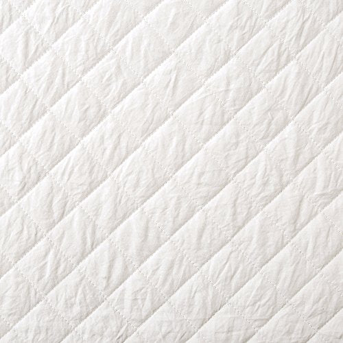 Lush Decor Lush DÃ©cor Ava Diamond Oversized 3Piece Cotton Quilt Set, Full/Queen, White: Home & Kitchen