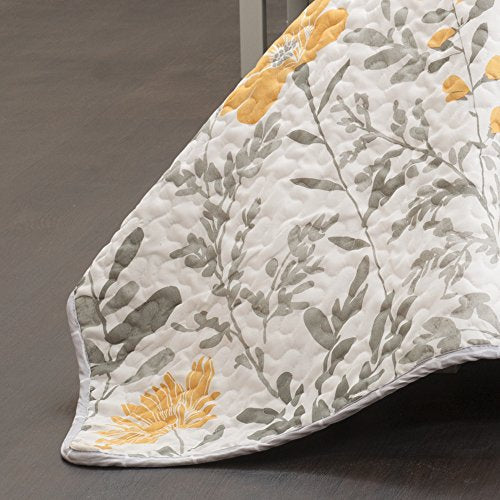 Lush Decor DÃ©cor Aprile 3 Piece Quilt Set, Full/Queen, Yellow: Home & Kitchen