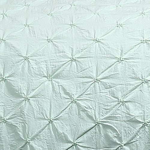 Lush Decor Ravello Shabby Chic Style Pintuck Light Aqua 5 Piece Comforter Set with Pillow Shams Full/Queen: Home & Kitchen