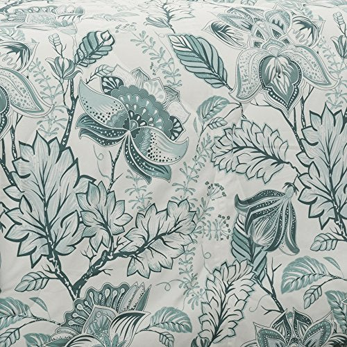 Lush Decor Lush DÃ©cor Cynthia Jacobean 6 Piece Comorter Set Full/Queen Dusty Blue: Home & Kitchen