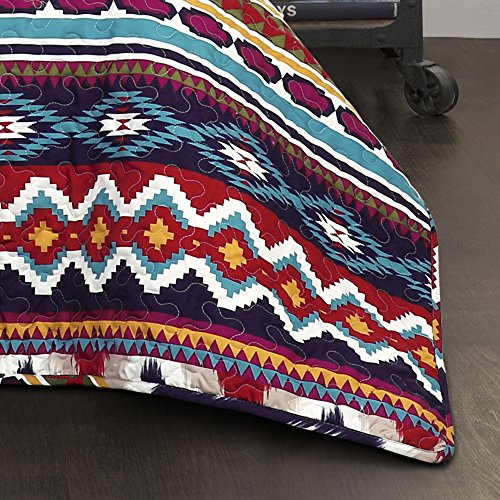 Lush Decor Berkane 5 Piece Quilt Set, King, 0: Home & Kitchen