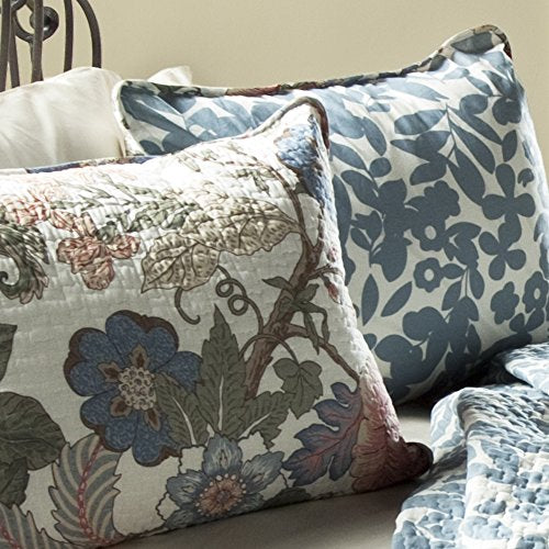 Lush Decor 3 Piece Sydney Quilt Set, King, Green/Blue: Home & Kitchen