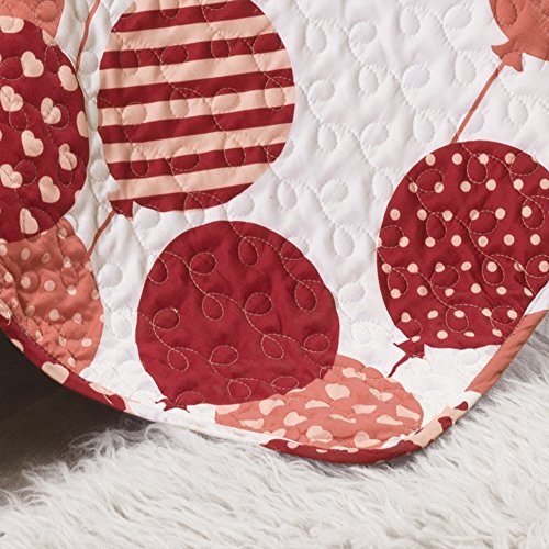 Lush Decor 16T000546 2 Piece Flying Balloon Quilt Set, Twin, Pink: Home & Kitchen