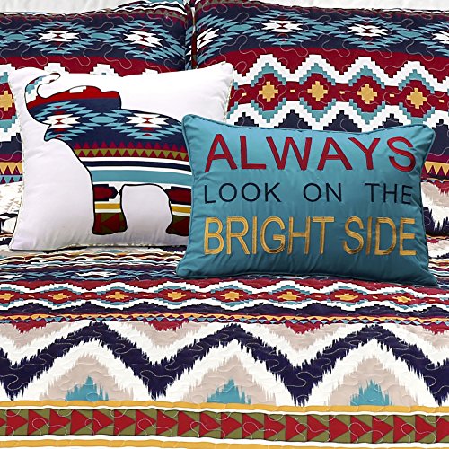 Lush Decor Berkane 5 Piece Quilt Set, King, 0: Home & Kitchen