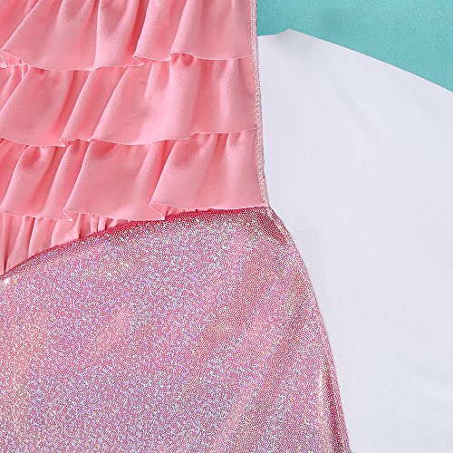 Lush Decor Mermaid Ruffle 3Piece Comforter Set, Full, Pink/Purple: Home & Kitchen