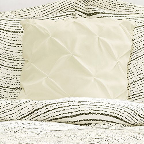 Lush Decor Pixel Wave 6 Piece Comforter Set, King, Taupe: Home & Kitchen