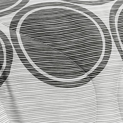 Lush Decor Textured Circle 6 Piece Comforter Set, Gray, Full/Queen: Home & Kitchen
